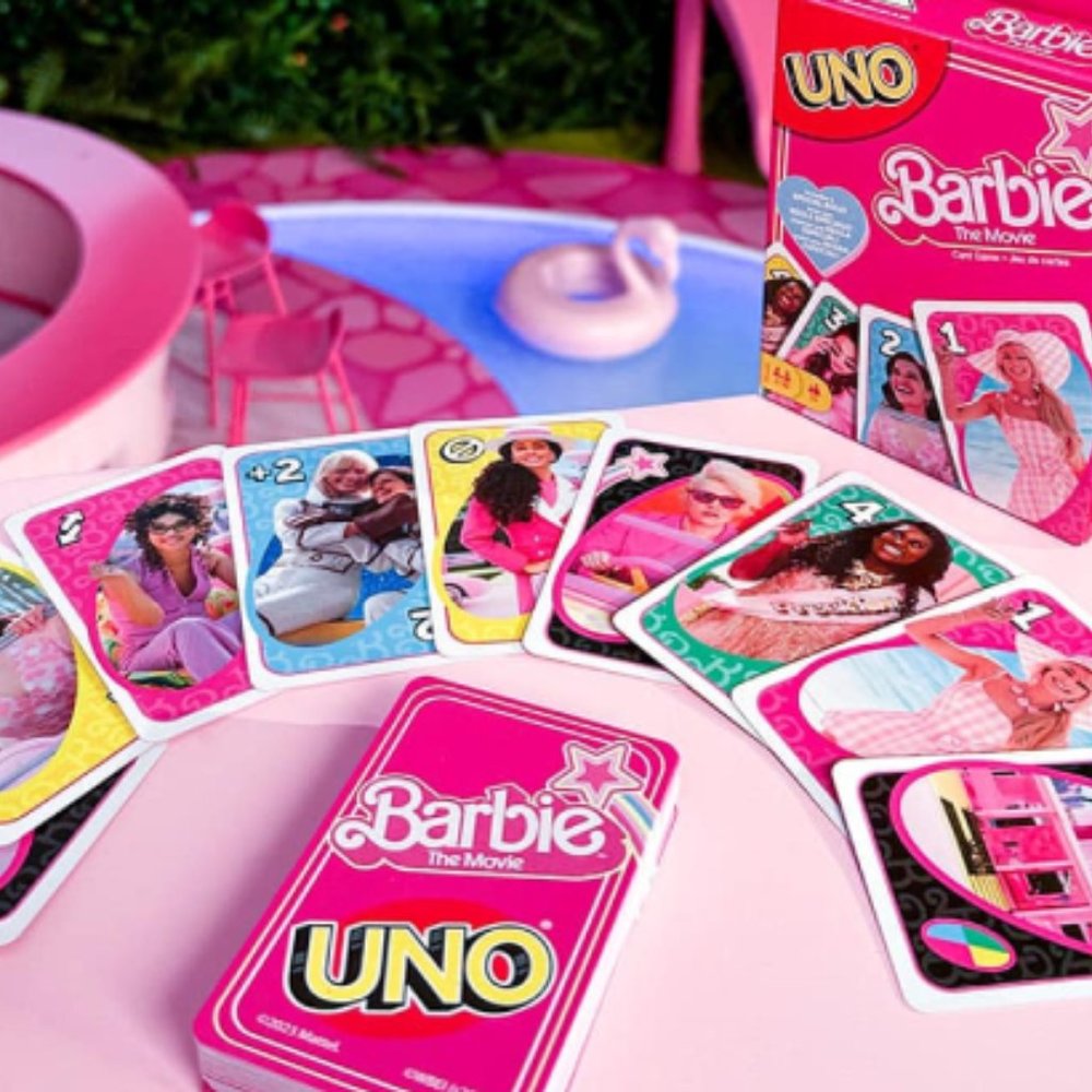 UNO Barbie The Movie Card Game New